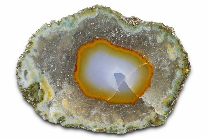 Polished Purple & Orange Banded Agate - Kerrouchen, Morocco #372681